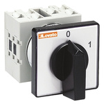 Lovato, 1P 2 Position 60° On-Off Cam Switch, 20A, Knob Actuator