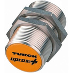 Turck Inductive Barrel-Style Proximity Sensor, M30 x 1.5, 15 mm Detection, PNP Output, 10 → 30 V dc, IP68