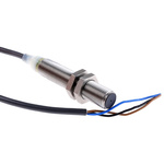Omron Inductive Barrel-Style Proximity Sensor, M12 x 1, 4 mm Detection, NPN Output, 12 → 24 V dc, IP67