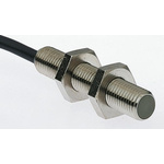 Omron Inductive Barrel-Style Proximity Sensor, M18 x 1, 8 mm Detection, NPN Output, 12 → 24 V dc, IP67