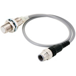 Omron Inductive Barrel-Style Proximity Sensor, M12 x 1, 3 mm Detection, PNP Output, 10 → 30 V dc, IP67