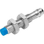 Festo SIEN Series Inductive Barrel-Style Proximity Sensor, M8 x 1, 2.5 mm Detection, PNP Output, 10 → 30 V dc,