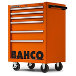 Bahco 6 drawer Stainless Steel (Top) WheeledTool Chest, 985mm x 677mm x 501mm