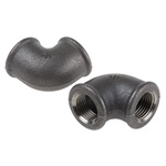 Georg Fischer Malleable Iron Fitting Elbow, 1/2 in BSPP Female (Connection 1), 1/2 in BSPP Female (Connection 2)
