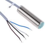 Pepperl + Fuchs Inductive Barrel-Style Proximity Sensor, M18 x 1, 5 mm Detection, NPN Output, 10 → 30 V dc, IP67