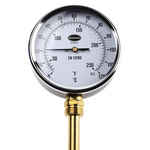 RS PRO Fahrenheit/Centigrade Dial Dry Temperature Gauge Suitable For Various Applications