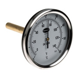 RS PRO Fahrenheit/Centigrade Dial Dry Temperature Gauge Suitable For Various Applications