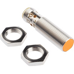 ifm electronic Inductive Barrel-Style Proximity Sensor, M12 x 1, 4 mm Detection, PNP Output, 10 → 36 V dc, IP67