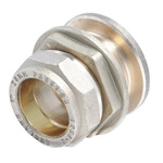 RS PRO 28mm Straight Tank Coupler Brass Compression Fitting