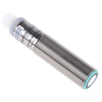 Pepperl + Fuchs Ultrasonic Barrel-Style Proximity Sensor, M18 x 1, 30 → 500 mm Detection, PNP Output, 10