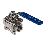 RS PRO Stainless Steel High Pressure Ball Valve 1 in 2 Way