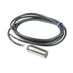 Omron Inductive Barrel-Style Proximity Sensor, M18 x 1, 8 mm Detection, PNP Output, 12 → 24 V dc, IP67