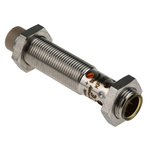 ifm electronic Capacitive Barrel-Style Proximity Sensor, M12 x 1, 12 mm Detection, PNP Output, 10 → 36 V dc, IP65