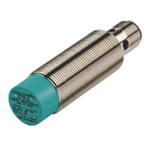 Pepperl + Fuchs Inductive Barrel-Style Proximity Sensor, M18 x 1, 12 mm Detection, PNP Output, 5 → 36 V dc, IP68