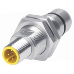 Turck Inductive Barrel-Style Proximity Sensor, M12 x 1, 2 mm Detection, PNP Output, 10 → 30 Vdc, IP67
