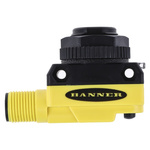 Banner Ultrasonic Block-Style Proximity Sensor, M18 x 1, 50 → 500 mm Detection, PNP Output, 12 → 30 V dc,