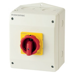 Socomec, 3P 2 Position Manual Cam Transfer Switch, 690V (Volts), 40A, Handle Actuator