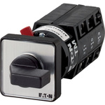 Eaton, 2P 4 Position 45° Multi Step Cam Switch, 500V (Volts), 10A, Toggle Actuator