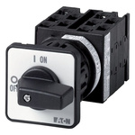 Eaton, 5P 2 Position 90° Changeover Cam Switch, 690V (Volts), 20A, Short Thumb Grip Actuator