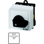 Eaton, 2P 4 Position 45° On-Off Cam Switch, 690V (Volts), 20A, Knob Actuator