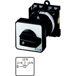 Eaton, 2P 4 Position 45° Voltmeter Cam Switch, 690V (Volts), 20A, Knob Actuator