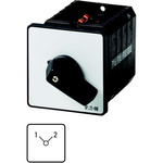 Eaton, 3P 2 Position 90° Changeover Cam Switch, 690V (Volts), 63A, Short Thumb Grip Actuator