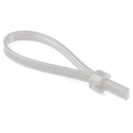 102-66209 | HellermannTyton Natural Nylon Cable Ties, 9mm x 8 mm