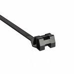 111-01672 | HellermannTyton Black Nylon Releasable Cable Tie, 420mm x 12.7 mm