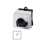 Eaton, 1P 2 Position 45° Changeover Cam Switch, 690V (Volts), 20A, Short Thumb Grip Actuator