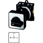 Eaton, 3P 3 Position 90° Star Delta Cam Switch, 690V (Volts), 20A, Short Thumb Grip Actuator