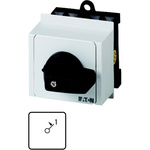 Eaton, 3P 2 Position 45° On-Off Cam Switch, 690V (Volts), 20A, Short Thumb Grip Actuator