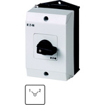 Eaton, 1P 2 Position 90° Changeover Cam Switch, 690V (Volts), 32A, Short Thumb Grip Actuator