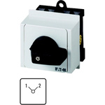 Eaton, 3P 2 Position 90° Changeover Cam Switch, 690V (Volts), 20A, Short Thumb Grip Actuator