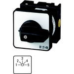 Eaton, 1P 5 Position 45° Multi Step Cam Switch, 690V (Volts), 32A, Toggle Actuator