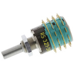 NSF GX non short, 6 Position 4P6T Rotary Switch, 250 mA @ 60 V, Solder