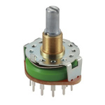 Alps Alpine, 12 Position SP12T Rotary Switch, 250 mA, PC Pin