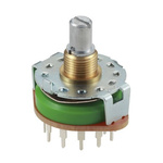 Alps Alpine, 5 Position DP5T Rotary Switch, 250 mA, PC Pin