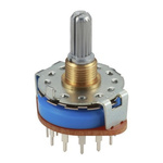 Alps Alpine, 3 Position 4P3T Rotary Switch, 250 mA, PC Pin