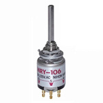 NKK Switches MR, 2-6 Position Rotary Switch, 0.4 A, Solder