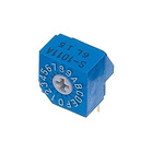 NIDEC COPAL ELECTRONICS GMBH S-1000A, 16 Position, Hexadecimal Rotary Switch, 100 mA, Pin