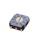 NIDEC COPAL ELECTRONICS GMBH SA-7000, 10 Position, BCD Rotary Switch, 100 mA, J-Hook