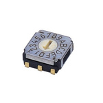 NIDEC COPAL ELECTRONICS GMBH SA-7000, 16 Position, BCH Rotary Switch, 100 mA, J-Hook