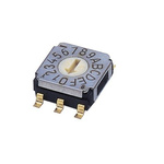 NIDEC COPAL ELECTRONICS GMBH SA-7000, 16 Position, BCH Rotary Switch, 100 mA, Gull Wing