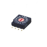 NIDEC COPAL ELECTRONICS GMBH SC-1000, 16 Position, BCH Rotary Switch, 100 mA, Gull Wing