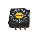 NIDEC COPAL ELECTRONICS GMBH SD-1000, 16 Position, Hexadecimal Rotary Switch, 100 mA, Pin
