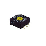 NIDEC COPAL ELECTRONICS GMBH SD-1000, 16 Position, Hexadecimal Rotary Switch, 100 mA, Gull Wing