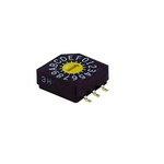 NIDEC COPAL ELECTRONICS GMBH SD-1000, 16 Position, Hexadecimal Rotary Switch, 100 mA, Gull Wing