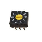 NIDEC COPAL ELECTRONICS GMBH SD-2000, 10 Position, BCD Rotary Switch, 100 mA, Snap-In