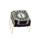 NIDEC COPAL ELECTRONICS GMBH SH-7000, 16 Position, Hexadecimal Rotary Switch, 100 mA, Pin