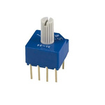 NIDEC COPAL ELECTRONICS GMBH SS-10, 5 Position SP5T Rotary Selector Switch, 100 mA, Pin